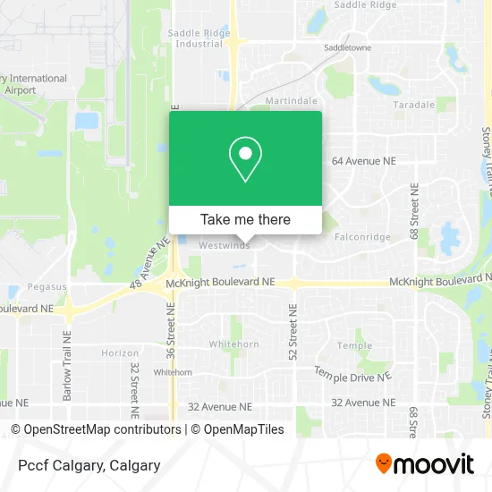 Pccf Calgary map
