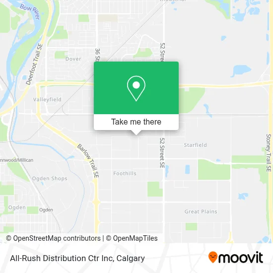 All-Rush Distribution Ctr Inc map