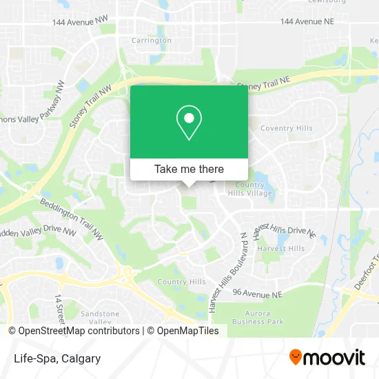Life-Spa map