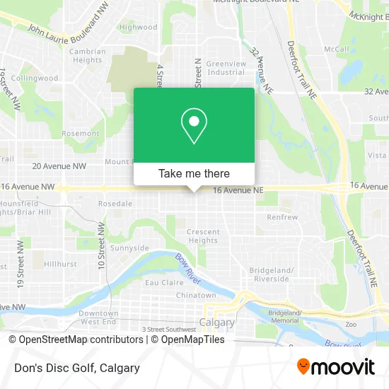 Don's Disc Golf map