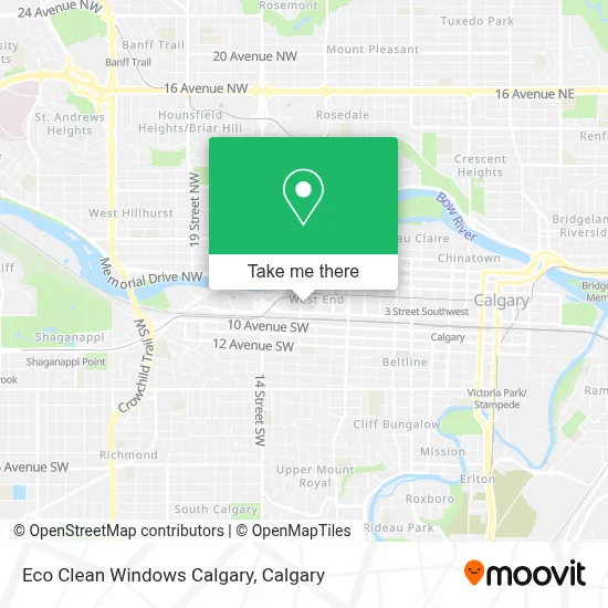 Eco Clean Windows Calgary map