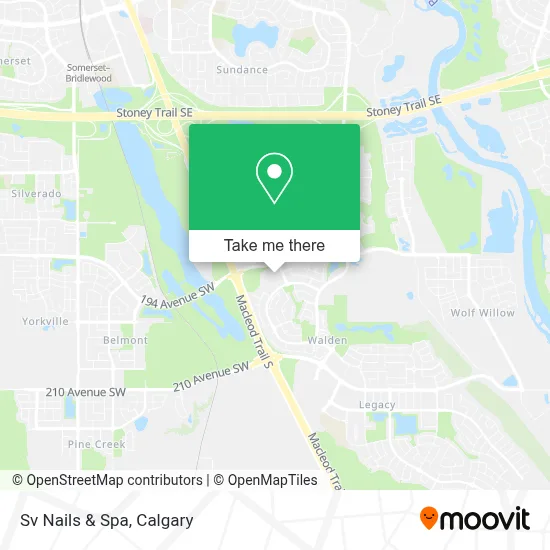 Sv Nails & Spa map