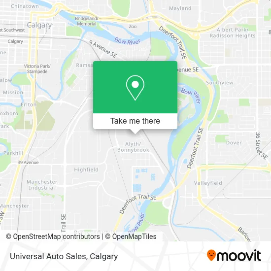 Universal Auto Sales map