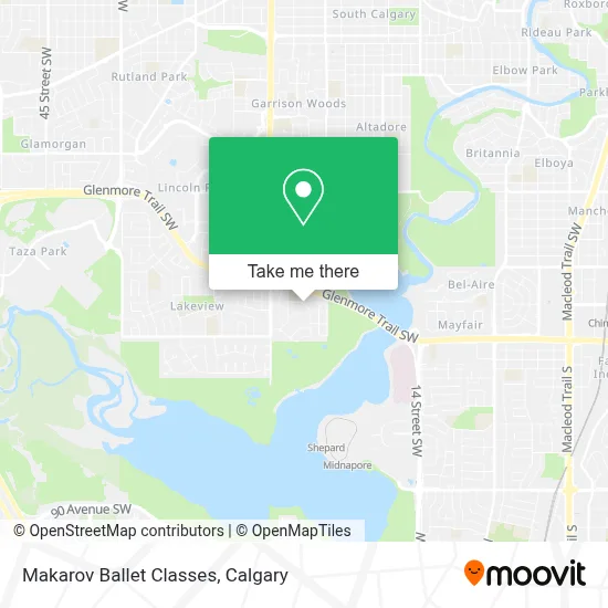 Makarov Ballet Classes map