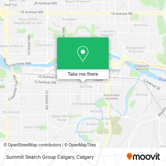 Summit Search Group Calgary map