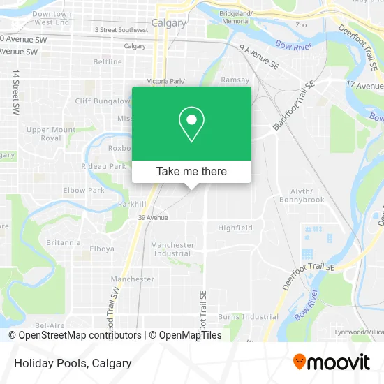 Holiday Pools map