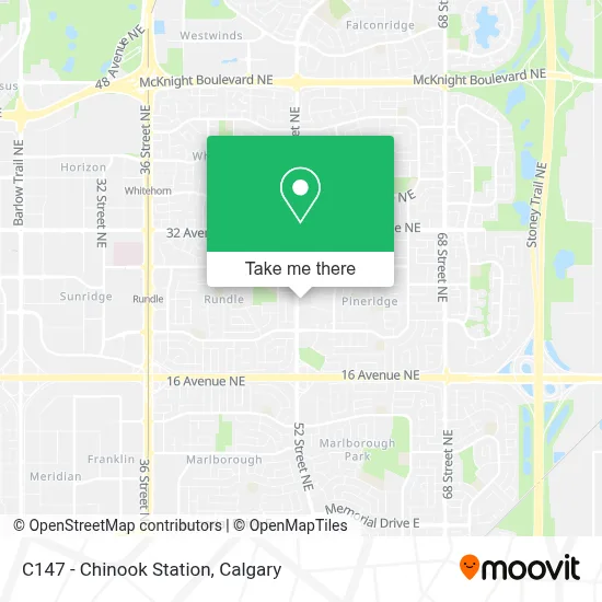 C147 - Chinook Station map