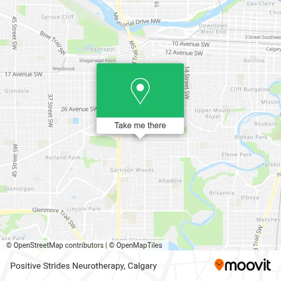Positive Strides Neurotherapy map