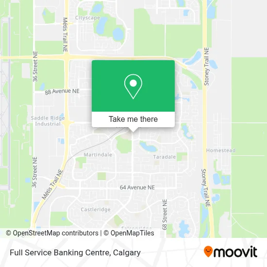 Full Service Banking Centre map