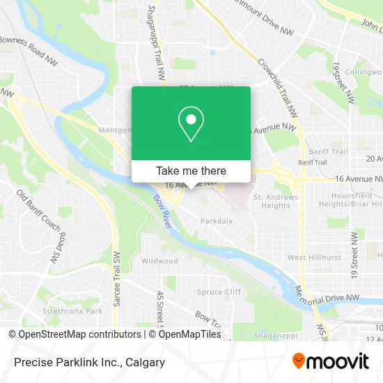 Precise Parklink Inc. map