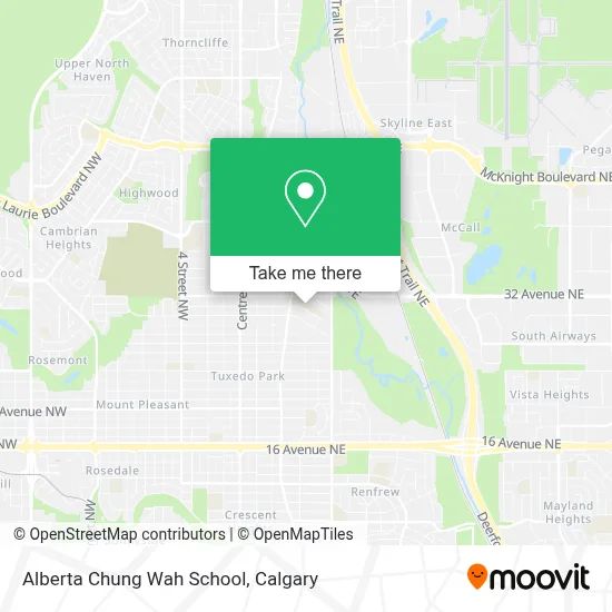 Alberta Chung Wah School map