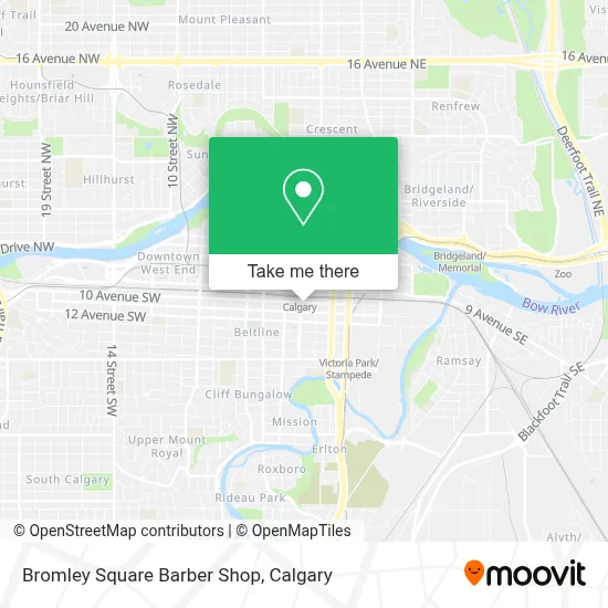 Bromley Square Barber Shop map