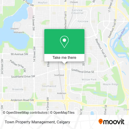 Town Property Management map