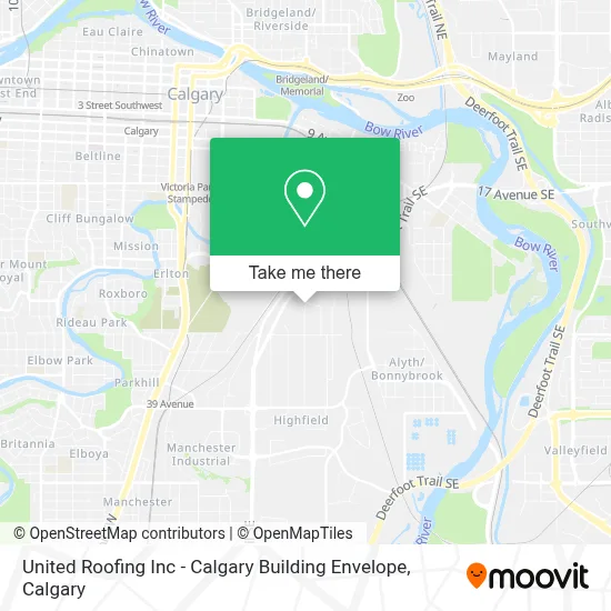 United Roofing Inc - Calgary Building Envelope map