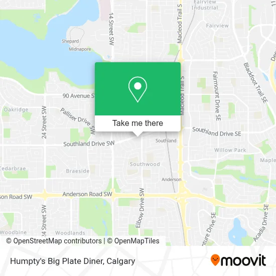 Humpty's Big Plate Diner map