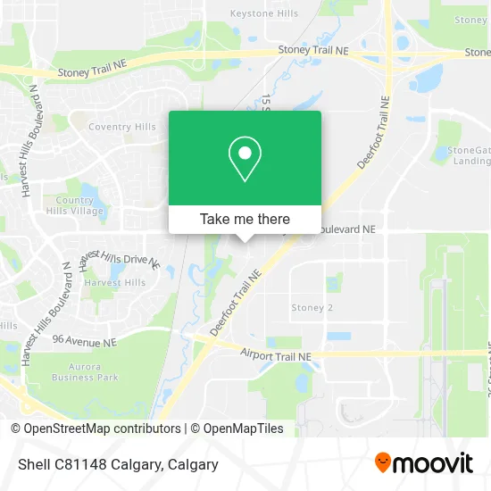 Shell C81148 Calgary map