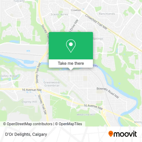 D'Or Delights map