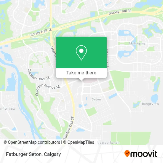 Fatburger Seton map