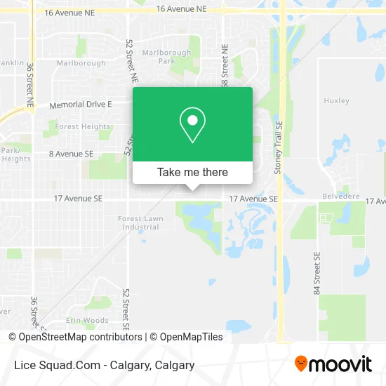 Lice Squad.Com - Calgary map