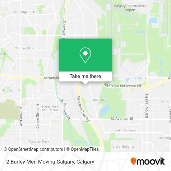 2 Burley Men Moving Calgary map