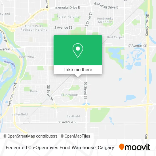 Federated Co-Operatives Food Warehouse map