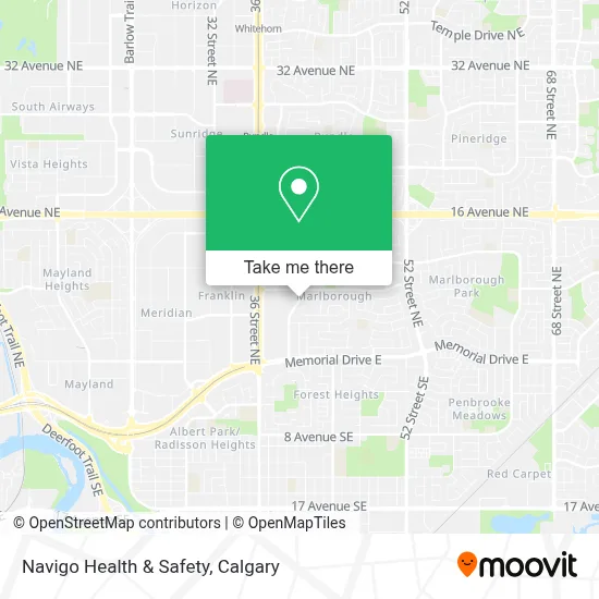 Navigo Health & Safety map