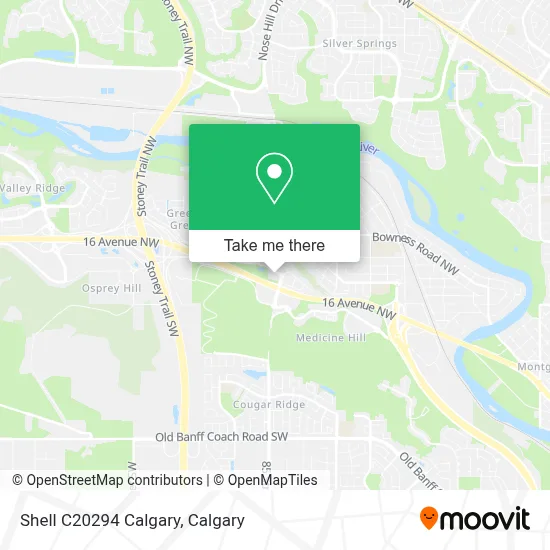 Shell C20294 Calgary map