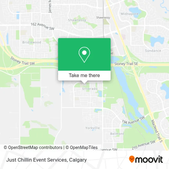 Just Chillin Event Services map