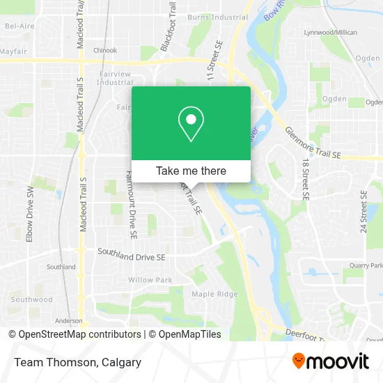 Team Thomson map