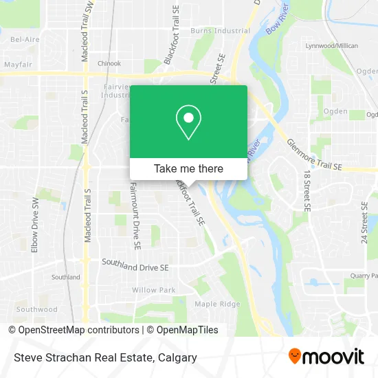 Steve Strachan Real Estate map