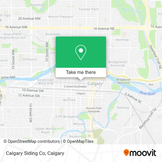 Calgary Siding Co map