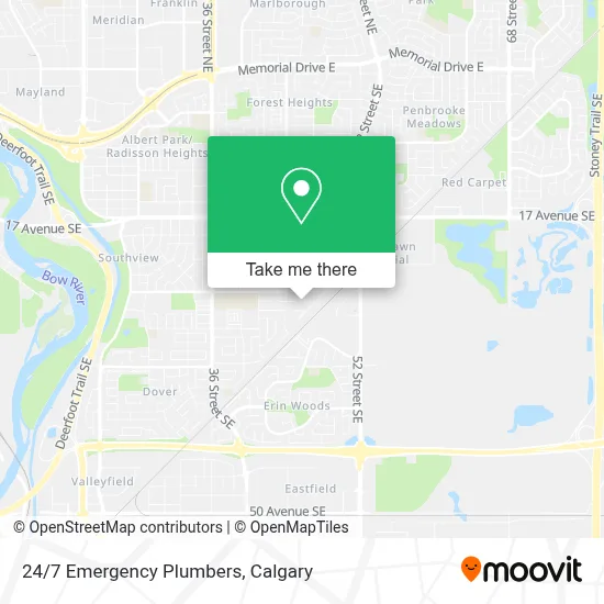 24/7 Emergency Plumbers map