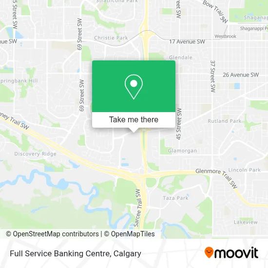 Full Service Banking Centre map