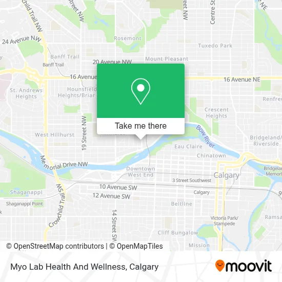 Myo Lab Health And Wellness map