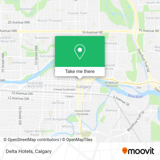 Delta Hotels map