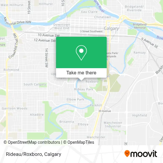 Rideau/Roxboro map