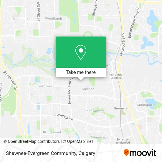 Shawnee-Evergreen Community map