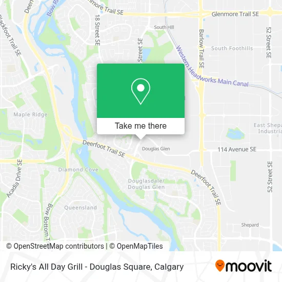 Ricky's All Day Grill - Douglas Square map