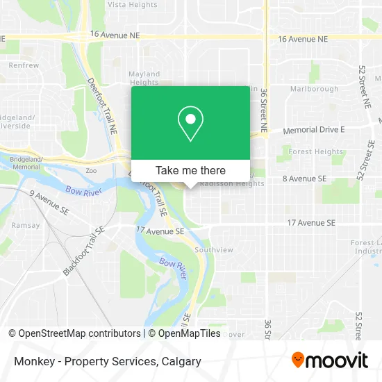 Monkey - Property Services map