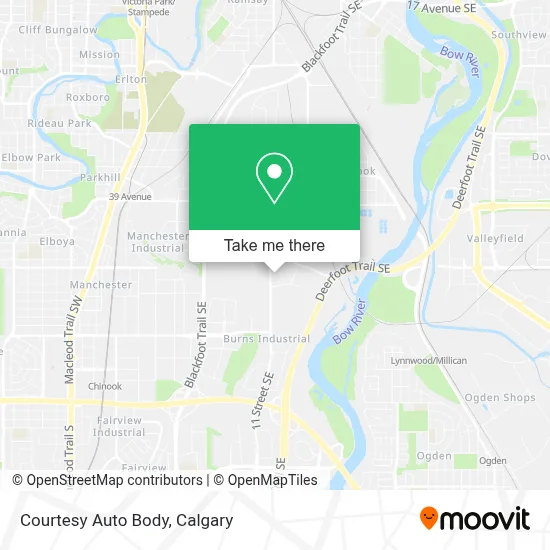 Courtesy Auto Body map