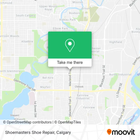Shoemasters Shoe Repair map
