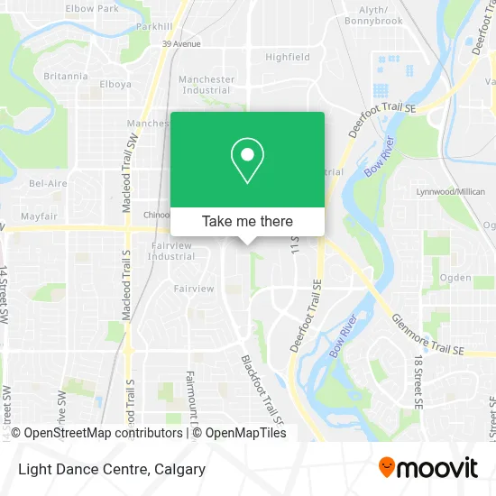 Light Dance Centre map