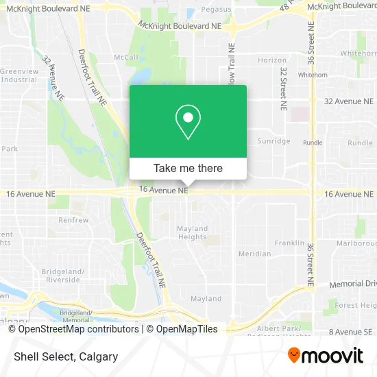 Shell Select map