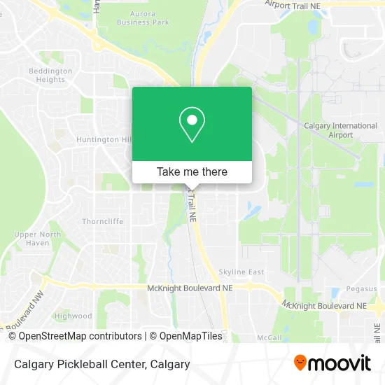Calgary Pickleball Center map
