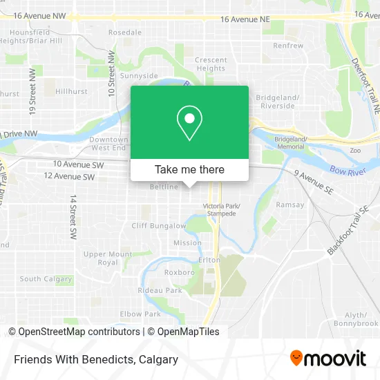Friends With Benedicts map