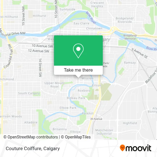 Couture Coiffure map