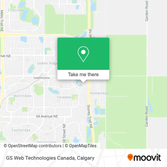 GS Web Technologies Canada map