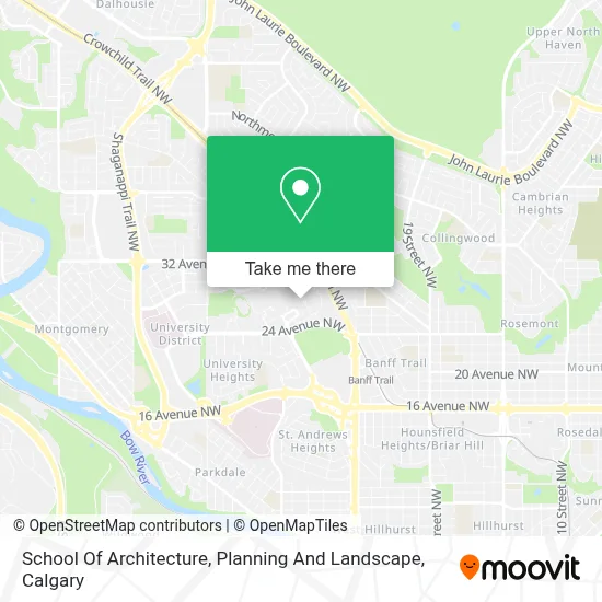 School Of Architecture, Planning And Landscape map