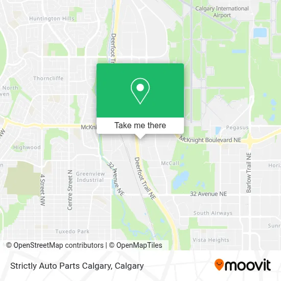 Strictly Auto Parts Calgary map