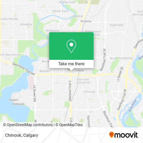 Chinook map